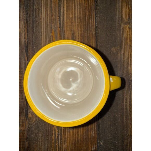 Anthropologie Monogram Letter "K" Hand Painted Yellow Ceramic Coffee/Tea - Picture 7 of 9